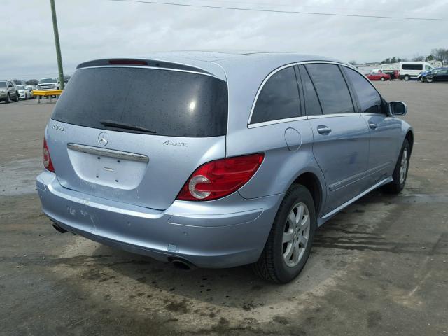 4JGCB65E97A048966 - 2007 MERCEDES-BENZ R 350 BLUE photo 4