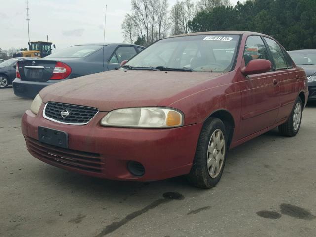 3N1CB51D0YL337064 - 2000 NISSAN SENTRA BAS BURGUNDY photo 2