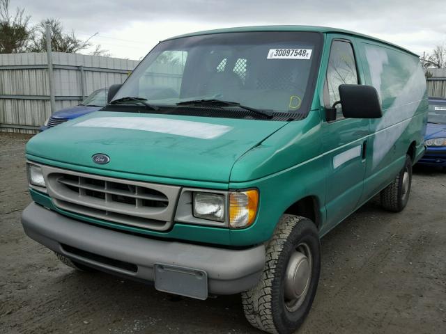 1FTNS2429XHB58887 - 1999 FORD ECONOLINE GREEN photo 2