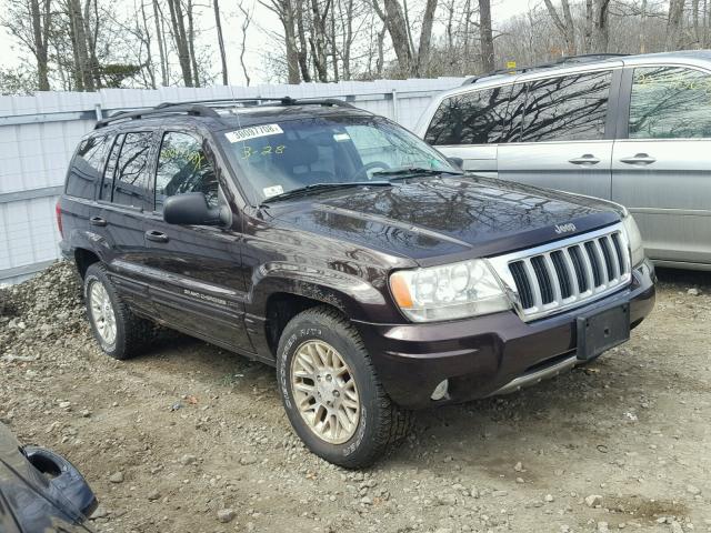 1J8GW58N64C156938 - 2004 JEEP GRAND CHER BURGUNDY photo 1