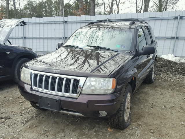 1J8GW58N64C156938 - 2004 JEEP GRAND CHER BURGUNDY photo 9