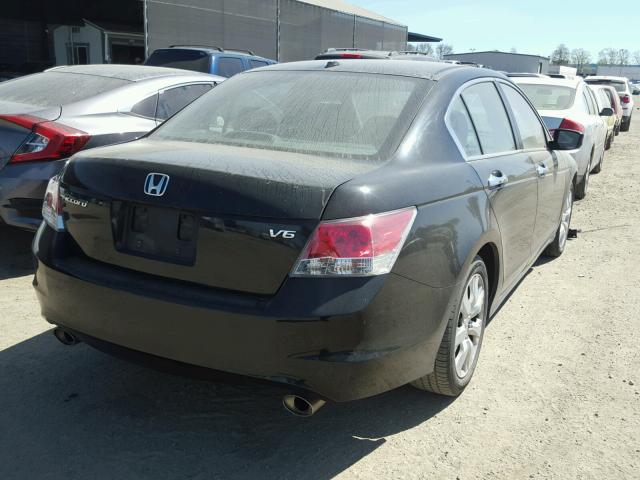 1HGCP3F87AA002557 - 2010 HONDA ACCORD EXL BLACK photo 4