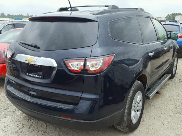 1GNKRFKD3HJ304194 - 2017 CHEVROLET TRAVERSE L BLUE photo 4