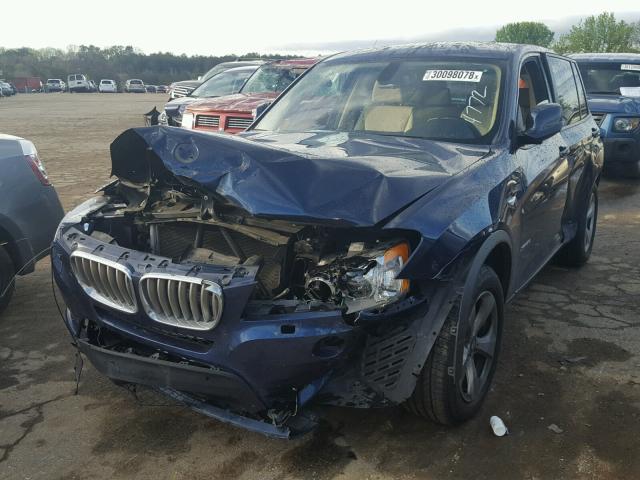 5UXWX5C57BL704772 - 2011 BMW X3 XDRIVE2 BLUE photo 2