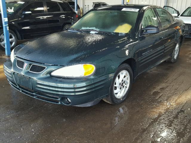 1G2NF52T41C236566 - 2001 PONTIAC GRAND AM S GREEN photo 2