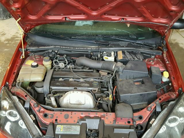 3FAFP31303R127891 - 2003 FORD FOCUS ZX3 RED photo 7
