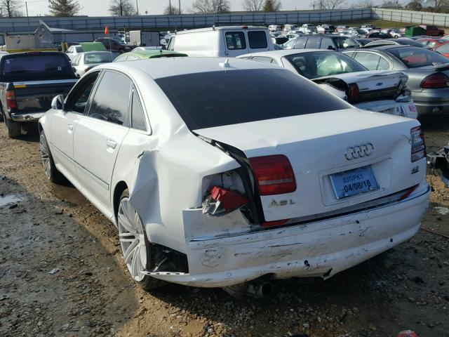 WAUMV94E19N002656 - 2009 AUDI A8 L QUATT WHITE photo 9