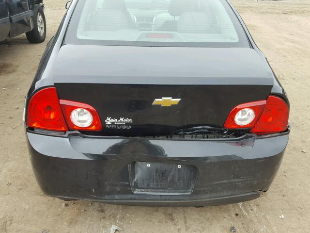 1G1ZB5E16BF383791 - 2011 CHEVROLET MALIBU LS შავი ფოტო 9