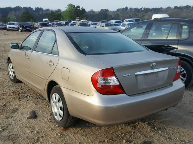 4T1BE32K54U376519 - 2004 TOYOTA CAMRY LE TAN photo 3