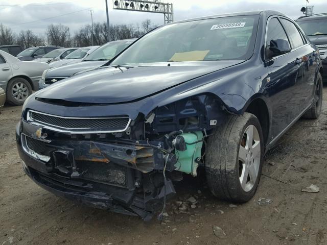 1G1ZH57B38F234462 - 2008 CHEVROLET MALIBU 1LT BLUE photo 2