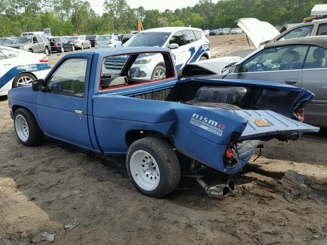 1N6SD11S5MC323965 - 1991 NISSAN TRUCK SHOR BLUE photo 3