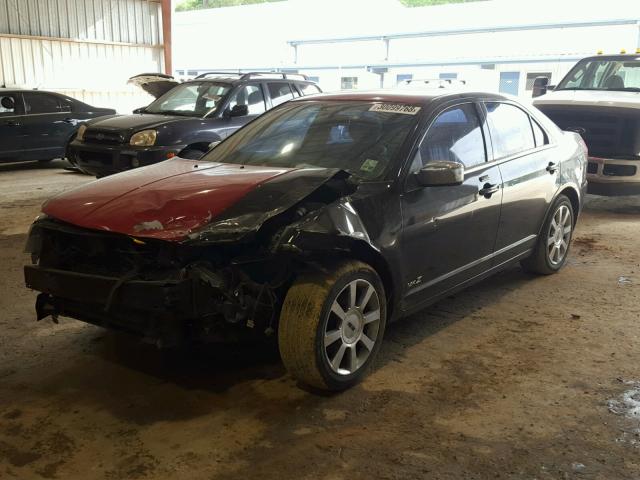 3LNHM26T58R639793 - 2008 LINCOLN MKZ BLACK photo 2