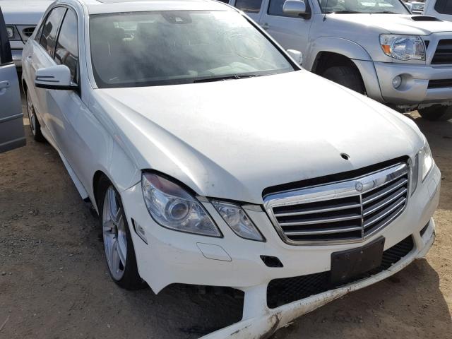 WDDHF5GB3BA370125 - 2011 MERCEDES-BENZ E 350 WHITE photo 1