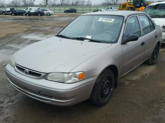 1NXBR12E7YZ404121 - 2000 TOYOTA COROLLA VE SILVER photo 2