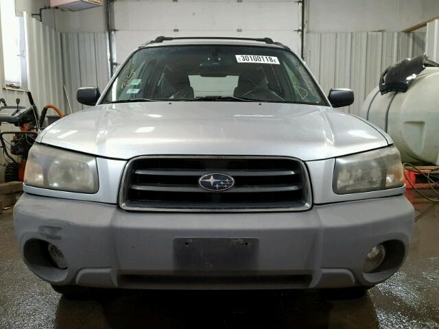 JF1SG63634H732515 - 2004 SUBARU FORESTER 2 SILVER photo 9