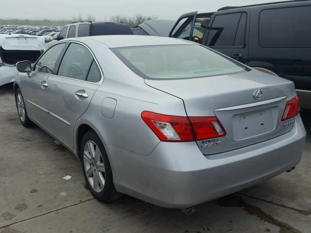 JTHBJ46G072148390 - 2007 LEXUS ES 350 SILVER photo 3