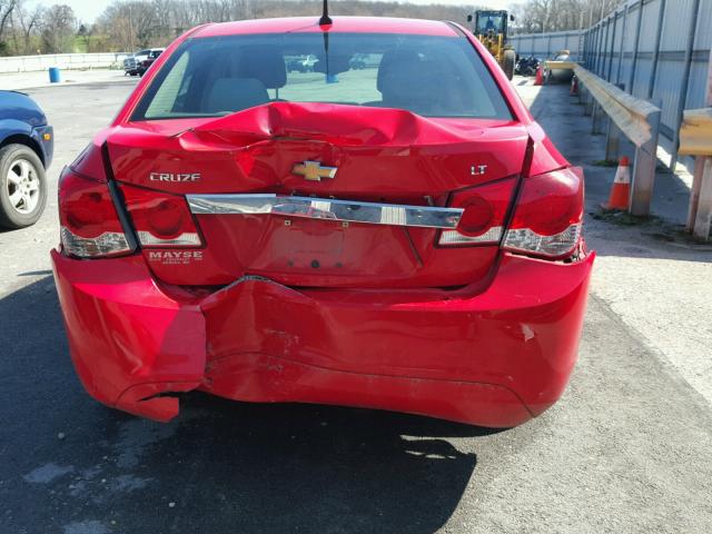 1G1PC5SB5E7238774 - 2014 CHEVROLET CRUZE LT RED photo 9