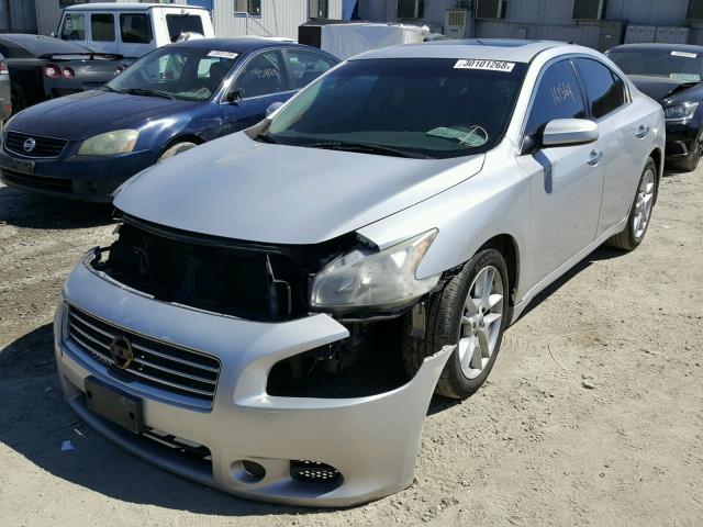 1N4AA51E39C848223 - 2009 NISSAN MAXIMA S SILVER photo 2