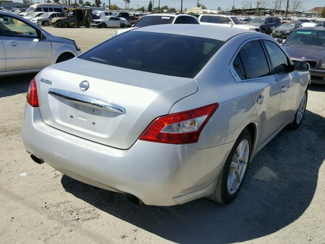 1N4AA51E39C848223 - 2009 NISSAN MAXIMA S SILVER photo 4