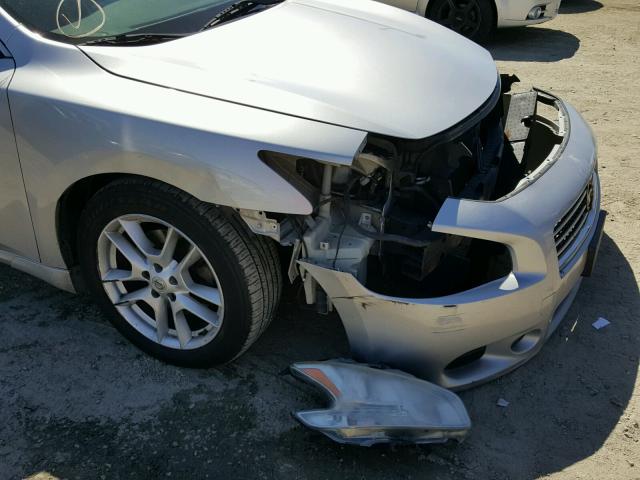 1N4AA51E39C848223 - 2009 NISSAN MAXIMA S SILVER photo 9