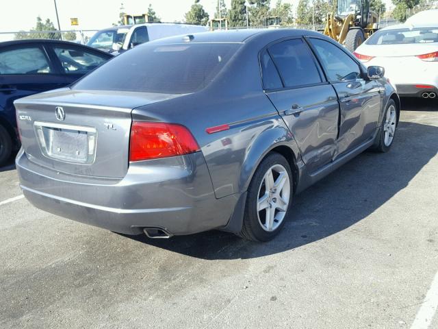 19UUA66204A060422 - 2004 ACURA TL GRAY photo 4