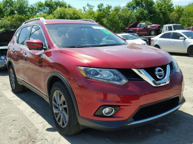 5N1AT2MT4GC761680 - 2016 NISSAN ROGUE S RED photo 1