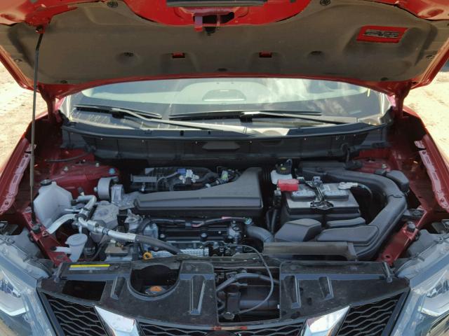 5N1AT2MT4GC761680 - 2016 NISSAN ROGUE S RED photo 7