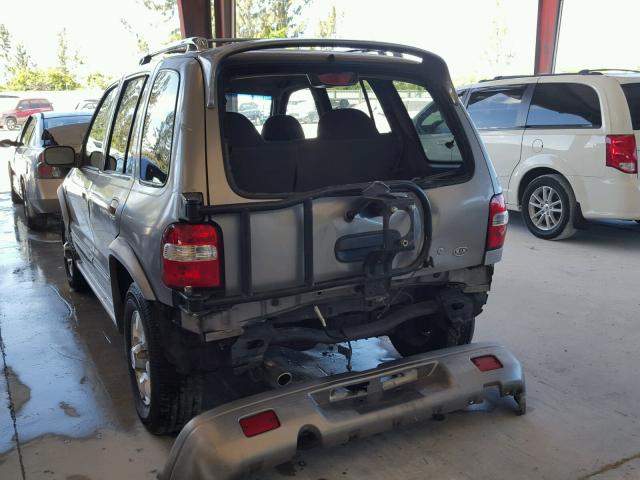 KNDJB723815063477 - 2001 KIA SPORTAGE GRAY photo 3