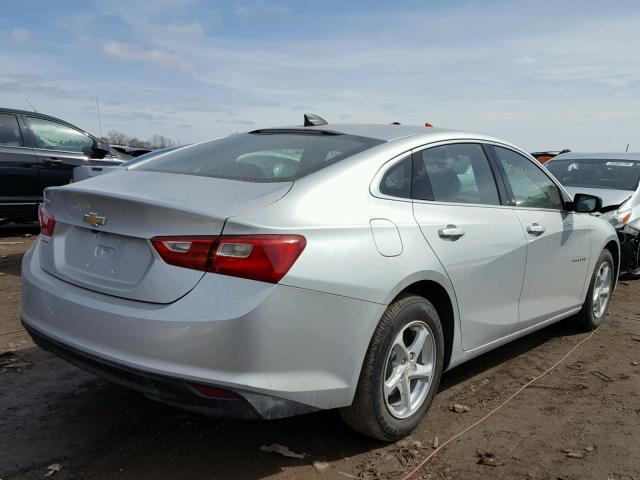 1G1ZB5ST2HF290426 - 2017 CHEVROLET MALIBU LS ვერცხლისფერი ფოტო 4