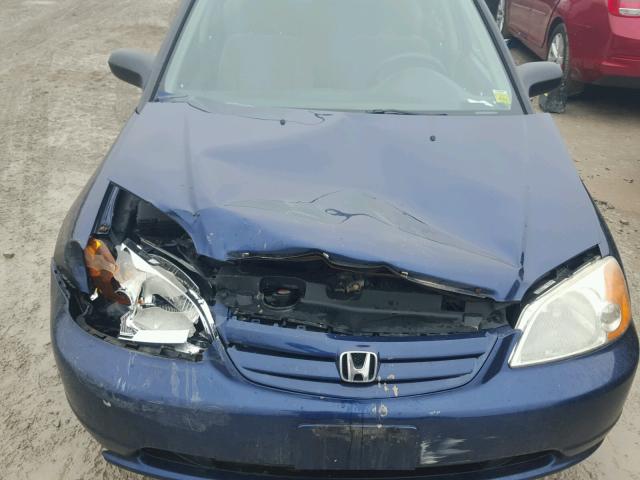 2HGES16543H513682 - 2003 HONDA CIVIC LX BLUE photo 7