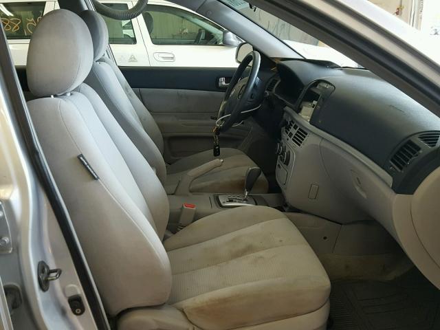 5NPET46C28H346247 - 2008 HYUNDAI SONATA GLS SILVER photo 5