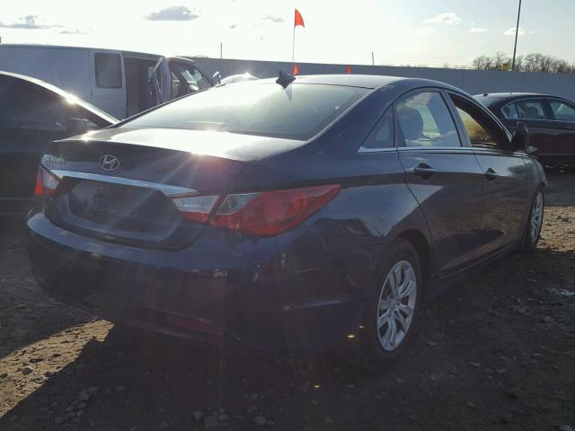 5NPEB4AC9CH427152 - 2012 HYUNDAI SONATA GLS BLUE photo 4