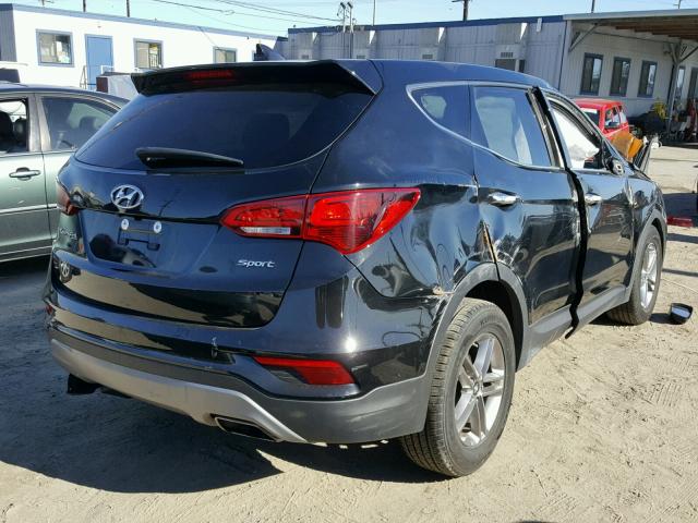 5NMZT3LB8HH004645 - 2017 HYUNDAI SANTA FE S BLACK photo 4