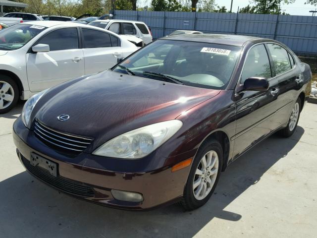 JTHBF30G920045221 - 2002 LEXUS ES 300 MAROON photo 2