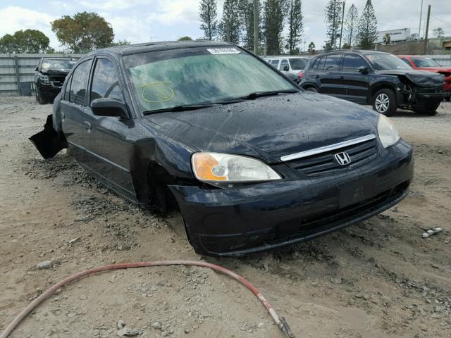 2HGES26783H520335 - 2003 HONDA CIVIC EX BLACK photo 1