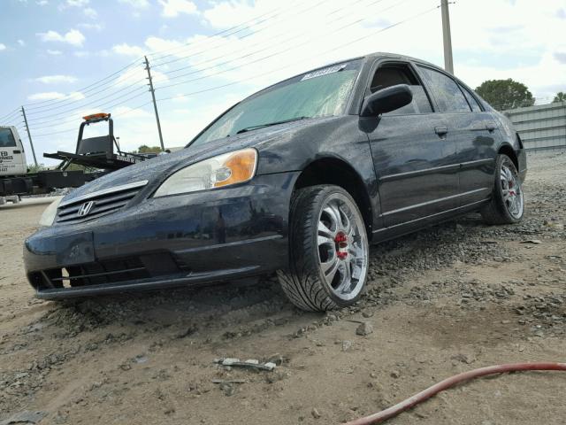 2HGES26783H520335 - 2003 HONDA CIVIC EX BLACK photo 2