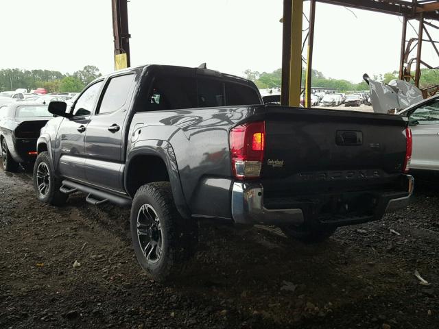 5TFAX5GN4GX063036 - 2016 TOYOTA TACOMA DOU GRAY photo 3