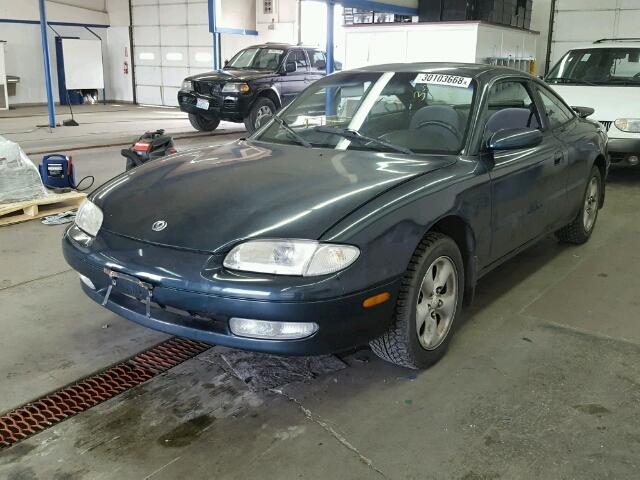 1YVGE31B6P5179122 - 1993 MAZDA MX-6 LS TURQUOISE photo 2