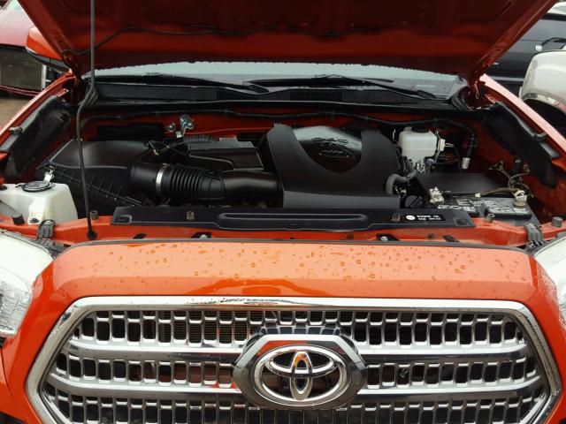 5TFCZ5AN9GX012868 - 2016 TOYOTA TACOMA DOU ORANGE photo 7