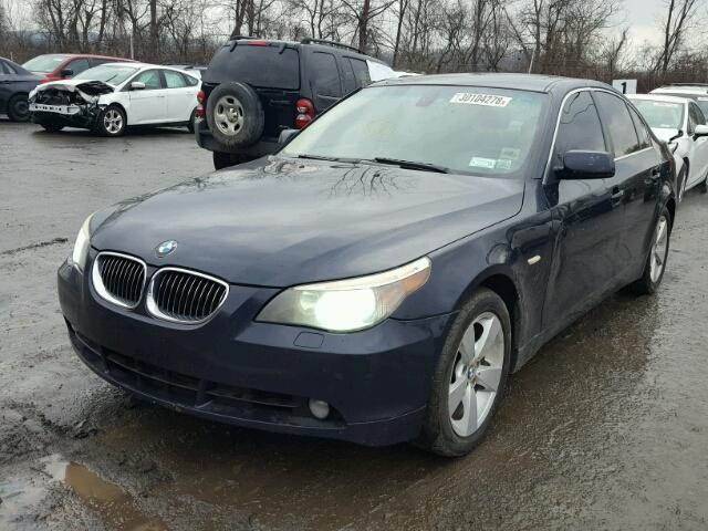 WBANF33557CS39983 - 2007 BMW 525 XI BLUE photo 2