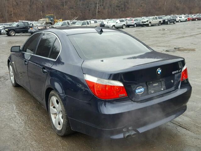 WBANF33557CS39983 - 2007 BMW 525 XI BLUE photo 3