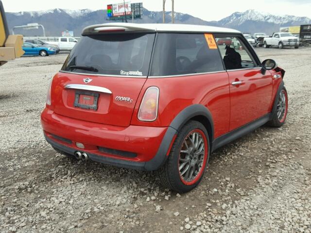 WMWRE33484TD89001 - 2004 MINI COOPER S RED photo 4