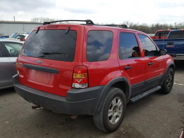 1FMYU03131KF32923 - 2001 FORD ESCAPE XLT RED photo 4