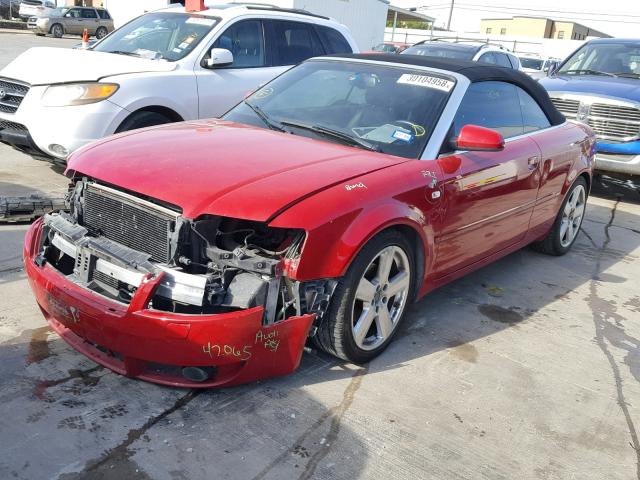 WAUBC48H56K008428 - 2006 AUDI A4 S-LINE RED photo 2