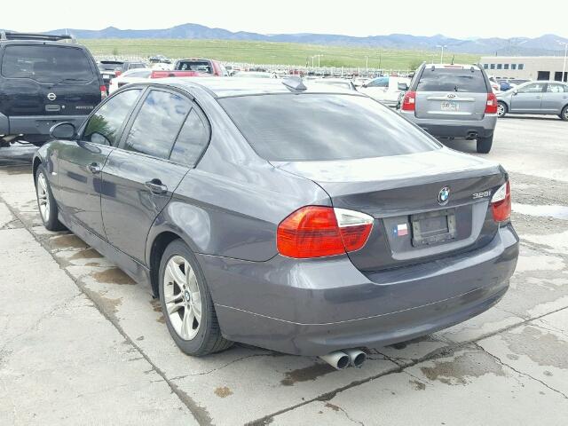 WBAVA37528NL17876 - 2008 BMW 328 I GRAY photo 3