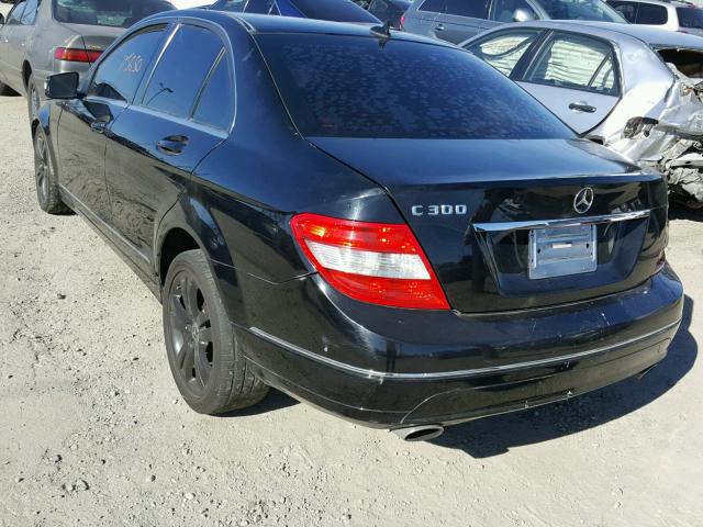 WDDGF5EB0BA499549 - 2011 MERCEDES-BENZ C 300 BLACK photo 3