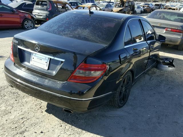 WDDGF5EB0BA499549 - 2011 MERCEDES-BENZ C 300 BLACK photo 4