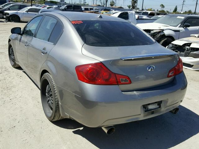 JNKBV61E07M712064 - 2007 INFINITI G35 GRAY photo 3