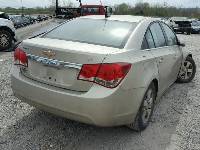 1G1PC5SBXE7126892 - 2014 CHEVROLET CRUZE LT BEIGE photo 4