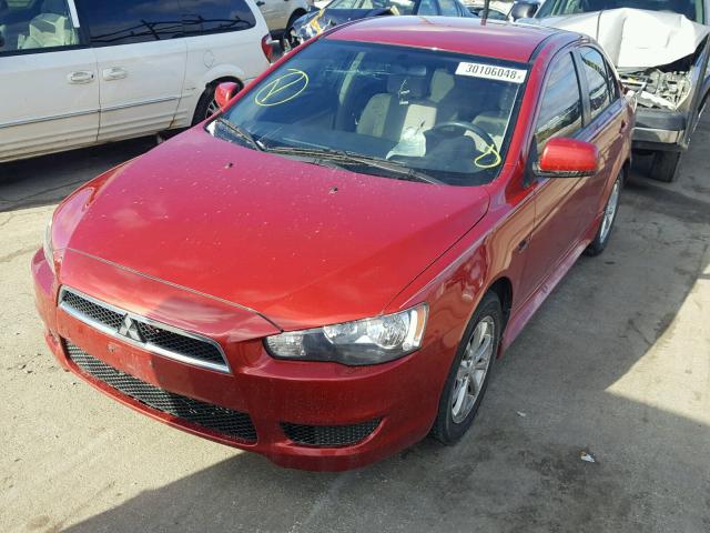 JA32U2FU8CU009494 - 2012 MITSUBISHI LANCER ES/ RED photo 2